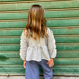 Cardigan con rouches