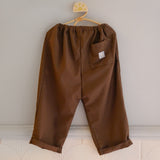 Pantalone over tinta unita