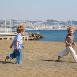 Pantalone "Libero" IN MUSSOLA BLU