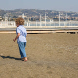 Pantalone "Libero" IN MUSSOLA BLU