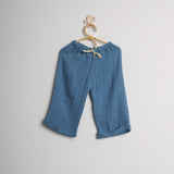 Pantalone "Libero" IN MUSSOLA BLU