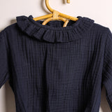 Body con colletto rouches unisex