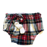 Christmas Bloomers tartan bianco