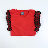 T-Shirt red con tartan rosso