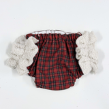 Bloomers tartan e rouches boucle