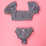 BIKINI DONNA QUADRETTO NERO