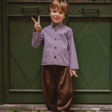 Pantalone over tinta unita