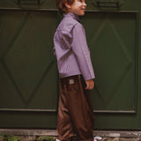 Pantalone over tinta unita