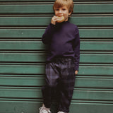 Pantalone over quadri