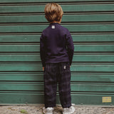 Pantalone over quadri