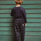 Pantalone over quadri