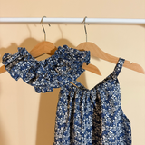 Completino bimba - Fiori Blu
