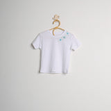 T-SHIRT WITH HAND EMBROIDERY