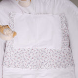 Set lenzuola carrozzino in batista cotone
