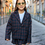 Baby blazer quadri