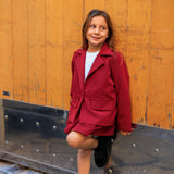 Baby blazer tinta unita