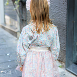 Gonna con tulle e fodera liberty