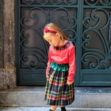 T-shirt con colletto rossa