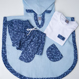T-shirt con colletto scuola