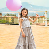 Abito lungo vichy