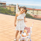 Set gioco passeggino+vestiti bambolotto