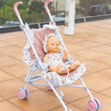 Set gioco passeggino+vestiti bambolotto