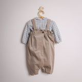 BABY BOY JUMPSUITE IN VELVET